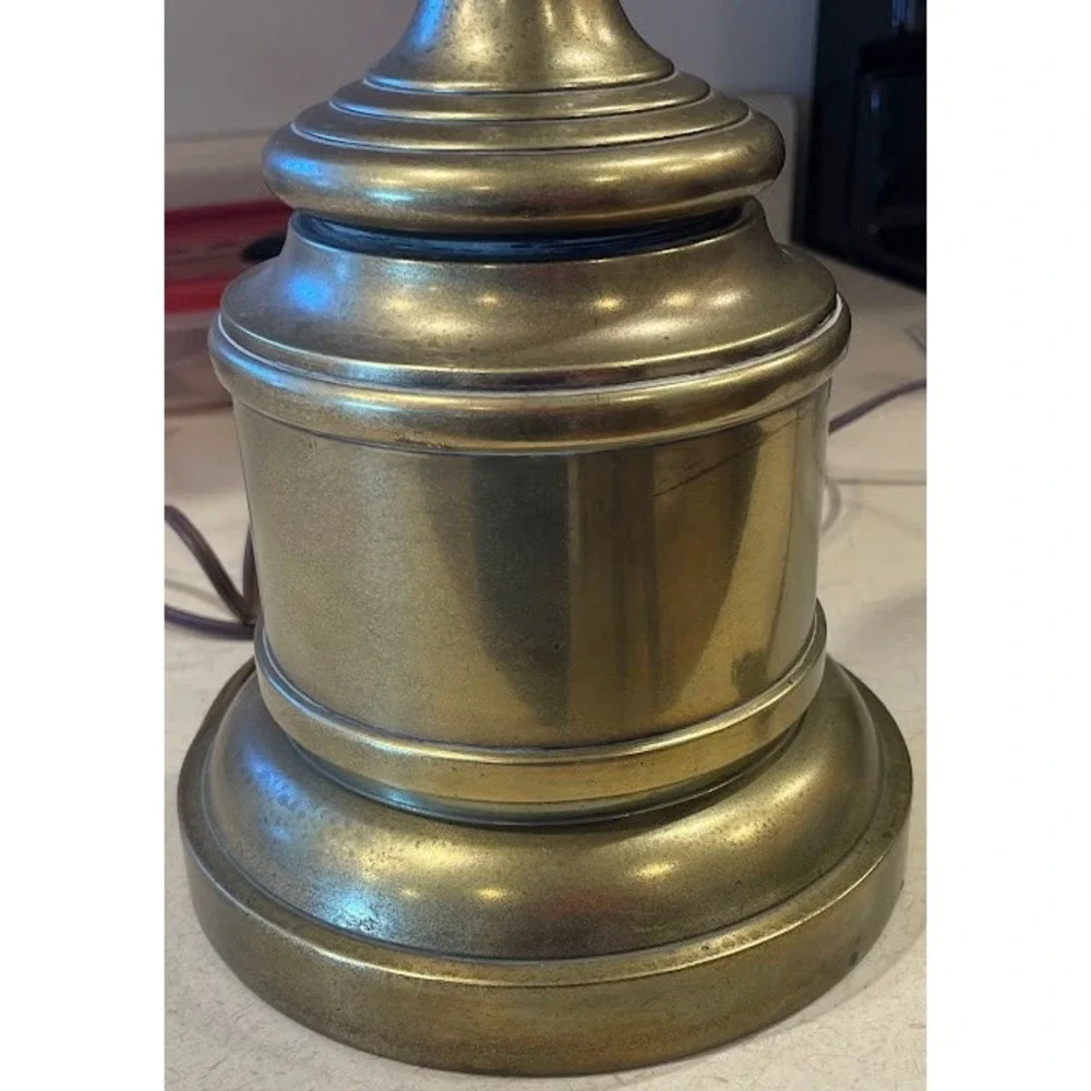 Stiffel Vintage Brass Pineapple Table‎ Lamp MCM Hollywood Regency Lighting